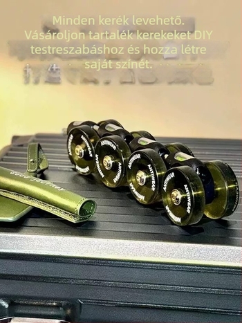 Poggyász kerekek készlet csendes univerzális kerekekkel — Mige Fort, megerősített PU, ultra könnyű, antibakteriális, 2025 tavasz