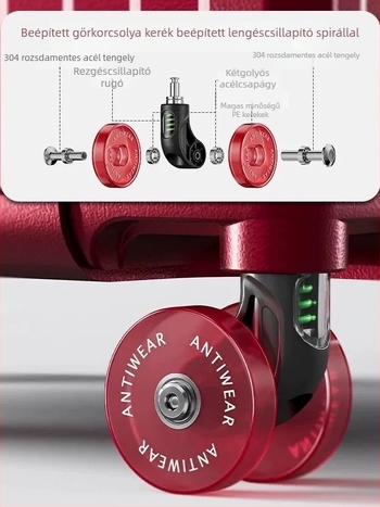 Poggyász kerekek készlet csendes univerzális kerekekkel — Mige Fort, megerősített PU, ultra könnyű, antibakteriális, 2025 tavasz