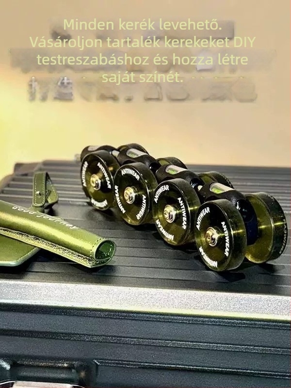 Poggyász kerekek készlet csendes univerzális kerekekkel — Mige Fort, megerősített PU, ultra könnyű, antibakteriális, 2025 tavasz