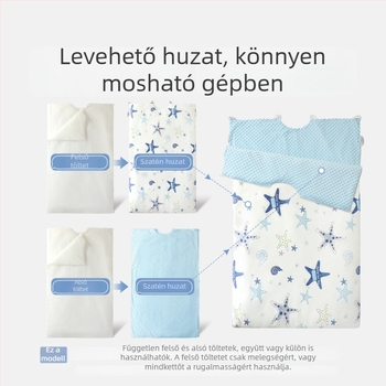 Gyerekeknek szóló négy évszakos takaró, vastabb a megfázás megelőzésére, közepes–nagy méret, őszi–téli anti-kick takaró, 100% pamut