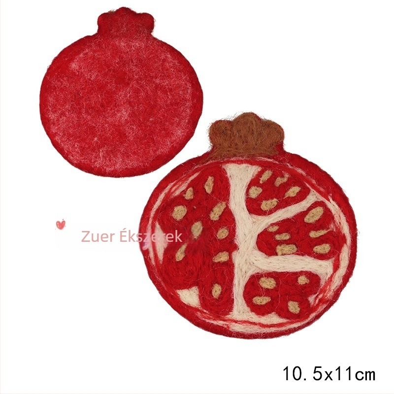 DIY ékszerkellékek, filc bárány motívumos poháralátét, kézzel készített, rajzfilmszerű stílus