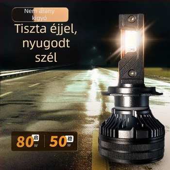 LED autófényszórók, alacsony fényszóró, kompatibilis H1/4/7/11/9005/9012, 12V, 80–90W