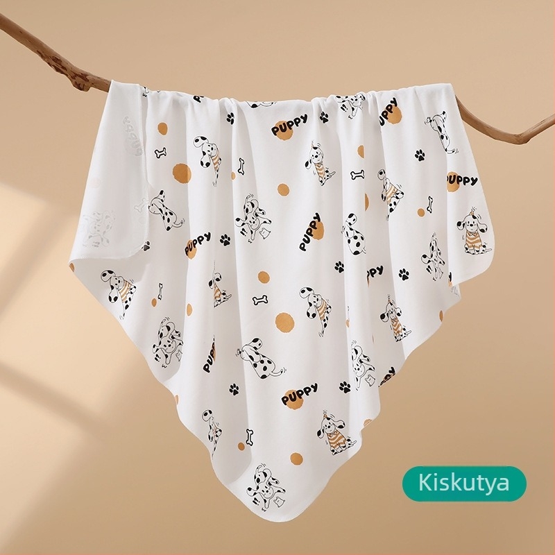 Újszülött pamut swaddle kendő, mintás karikával, könnyű tavasz-nyár, biztonsági osztály A, 0–12 hónaposaknak