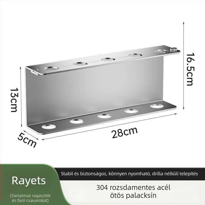 304 rozsdamentes acélból készült szappanadagoló, falra szerelhető, fúrás nélküli, kézi nyomású működés, polírozott felület, modern stílus, szállodai fürdőszobákhoz