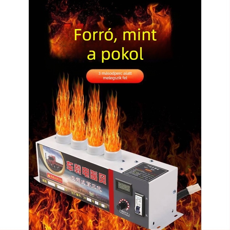 Bsq-928 autóhőfelmelegítő, 12V/24V, defroster, elektromos fűtés