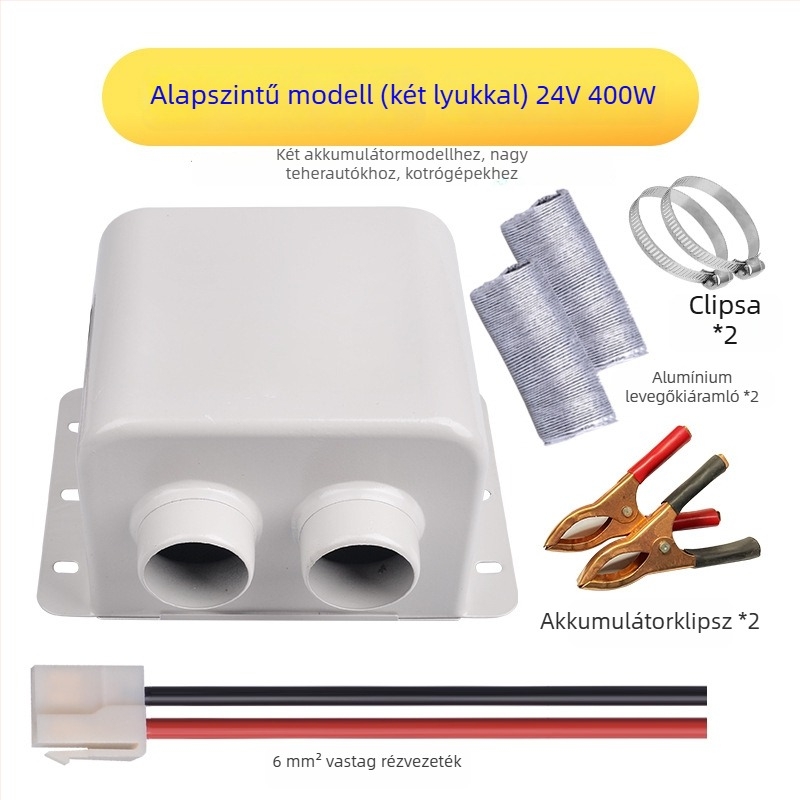 Bsq-928 autóhőfelmelegítő, 12V/24V, defroster, elektromos fűtés