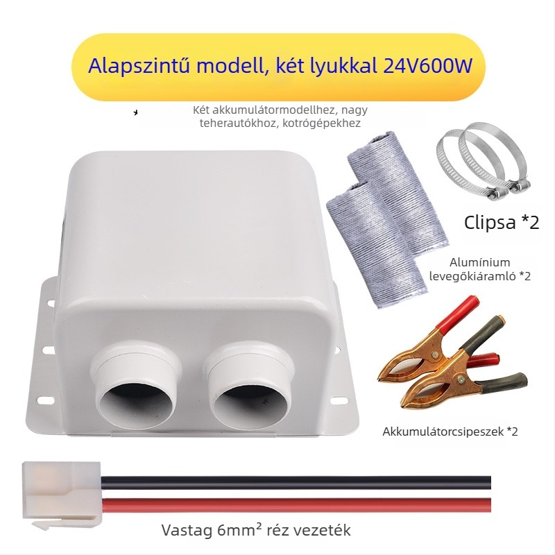 Bsq-928 autóhőfelmelegítő, 12V/24V, defroster, elektromos fűtés