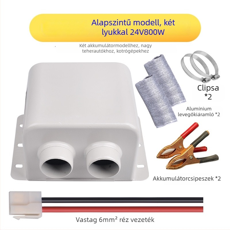 Bsq-928 autóhőfelmelegítő, 12V/24V, defroster, elektromos fűtés