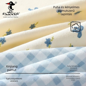 Női pamut magas derekú alsónemű, antibakteriális, lélegző, gyorsan száradó; kötött anyag; ágyéki belső 95–100% pamut