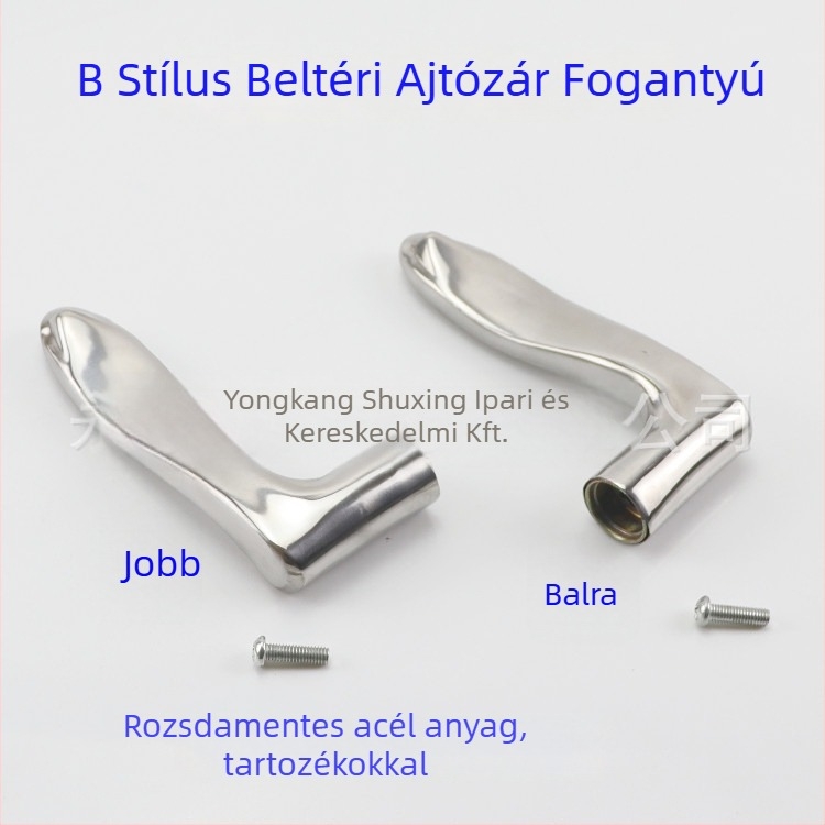 Beltéri ajtókilincs, rozsdamentes acélból, modern minimalista stílus, univerzális illeszkedés beltéri ajtókhoz