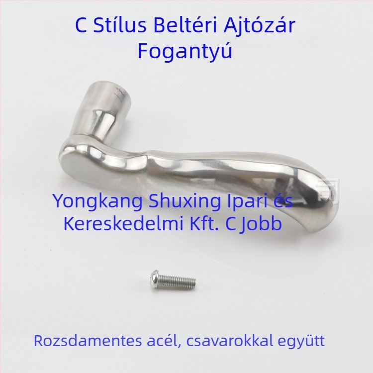 Beltéri ajtókilincs, rozsdamentes acélból, modern minimalista stílus, univerzális illeszkedés beltéri ajtókhoz