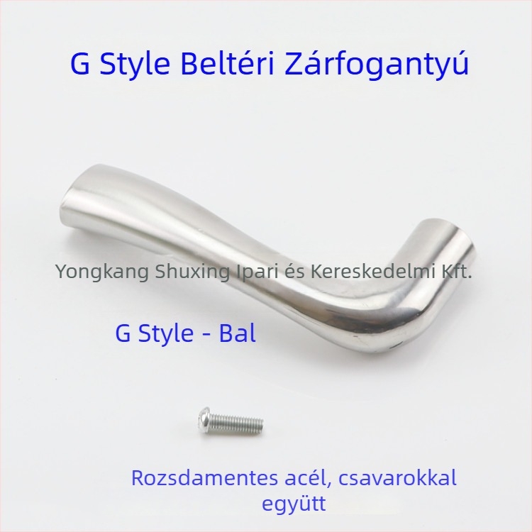 Beltéri ajtókilincs, rozsdamentes acélból, modern minimalista stílus, univerzális illeszkedés beltéri ajtókhoz