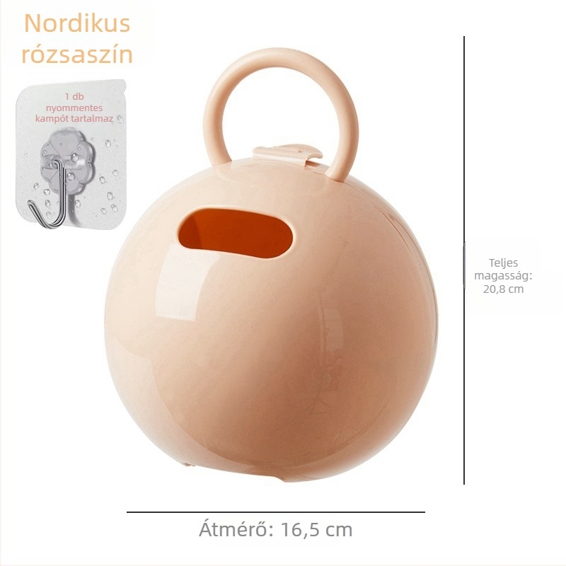 Kreatív, lógatható zsebkendő-tartó hengeres tartóval – nappalira és fürdőbe, aranyos dizájn