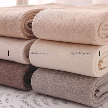 Női pamut leggings japán stílusú, függőleges csíkos minta; fenékemelés, formázás.