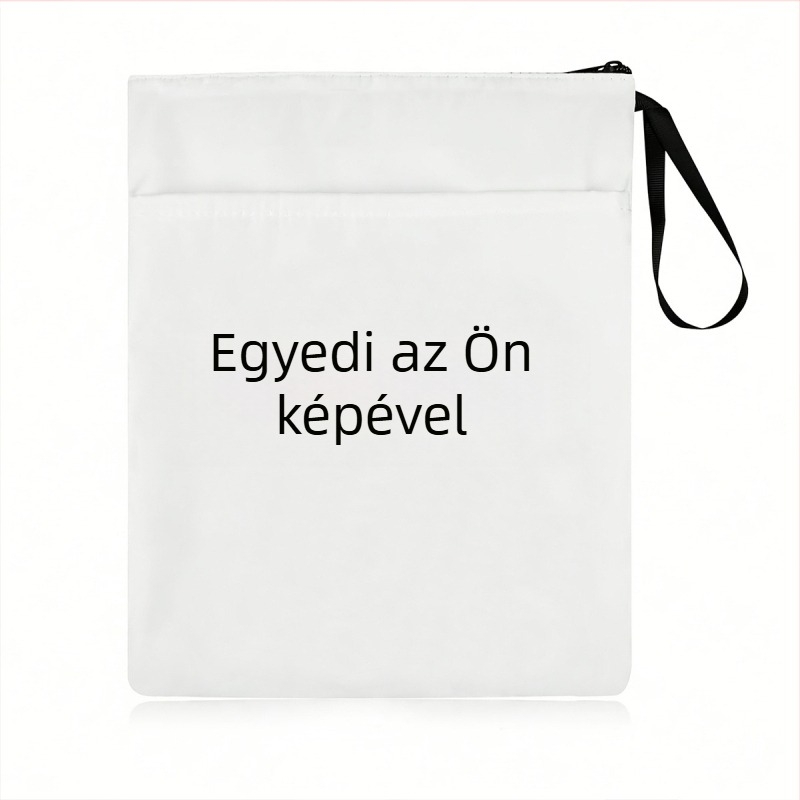 Zárható könyvborító poliészterből, logó nyomtatásával, testreszabható, ideális vállalati ajándékokra