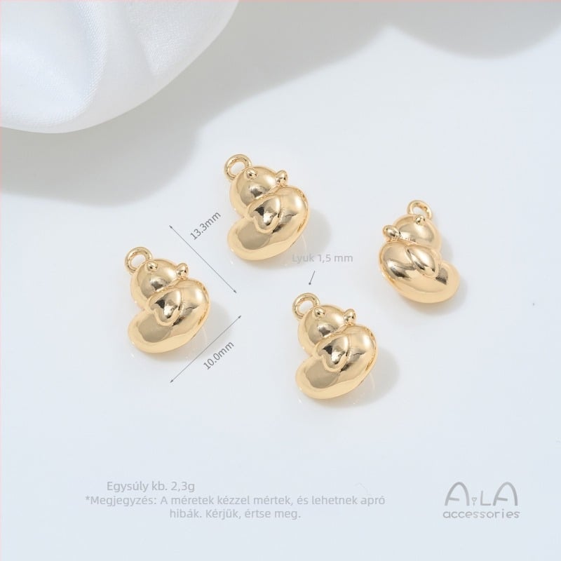 Medál – 14K aranyszínű védőréteg, ötvözet/ezüst- és arany bevonattal, macska mintázat, eredeti dizájn, 2025 ősz