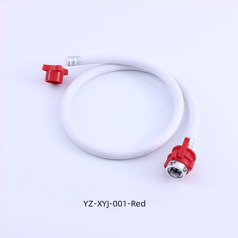 Mosógép bevezető- és lefolyócső, univerzális menetek, PVC anyag, hullámos dizájn, névleges nyomás 1, működési hőmérséklet 1