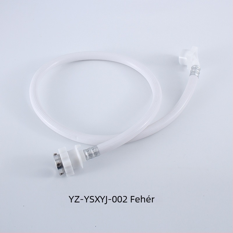 Mosógép bevezető- és lefolyócső, univerzális menetek, PVC anyag, hullámos dizájn, névleges nyomás 1, működési hőmérséklet 1