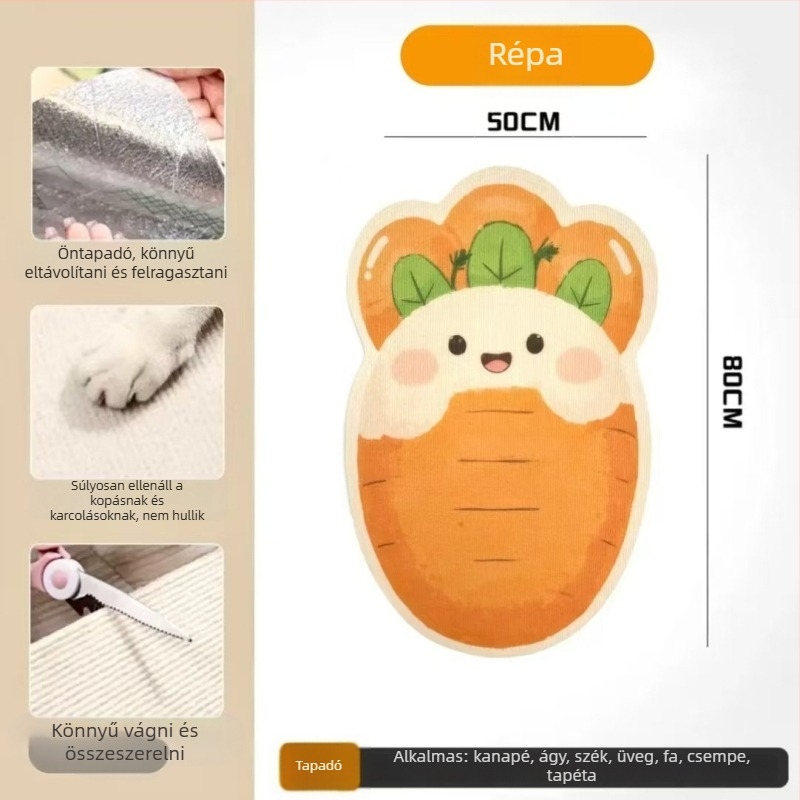 Rajzolt macska mászófal filcből, kanapévédő, kopásálló, többfunkciós falikialakítás, 100 darabos csomag