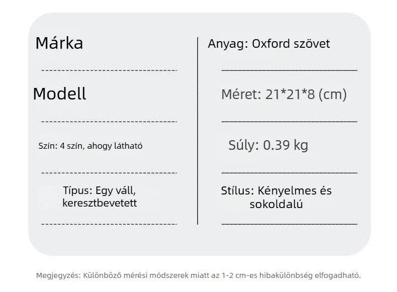 Férfi vállon átvethető táska - városi egyszerűség, nylon, univerzális modell, vízálló, ultrakönnyű
