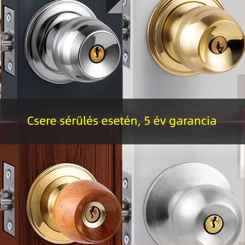 Ajtózár golyózár mechanizmussal, rozsdamentes acélból, modell Ybj