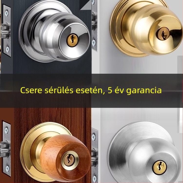 Ajtózár golyózár mechanizmussal, rozsdamentes acélból, modell Ybj