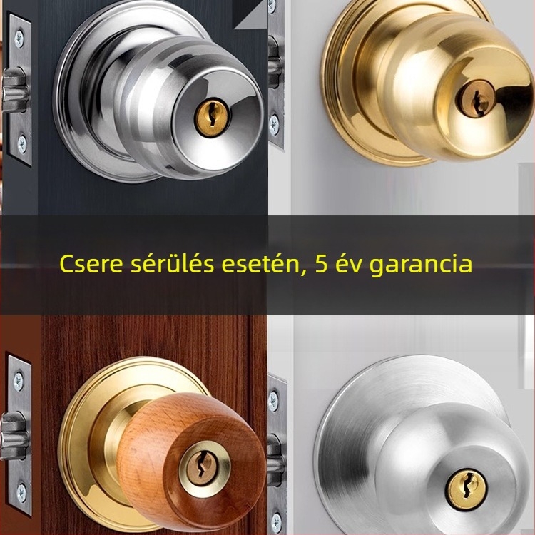 Ajtózár golyózár mechanizmussal, rozsdamentes acélból, modell Ybj