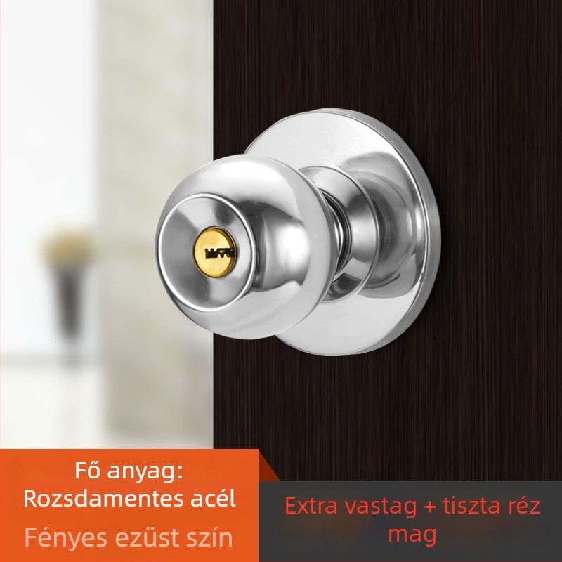 Ajtózár golyózár mechanizmussal, rozsdamentes acélból, modell Ybj