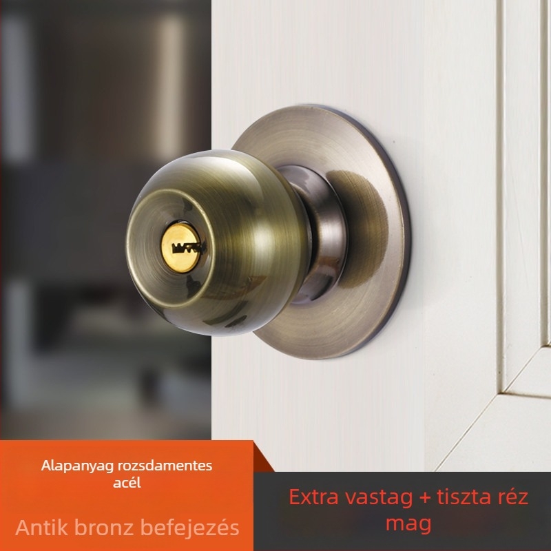 Ajtózár golyózár mechanizmussal, rozsdamentes acélból, modell Ybj