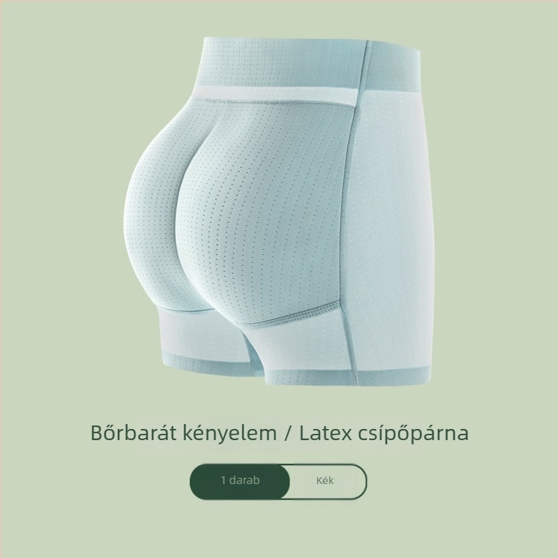 Női boxer briefs beépített fenéppárnákkal, középmagas derekú, légáteresztő nylon 80–90%, pamut belső