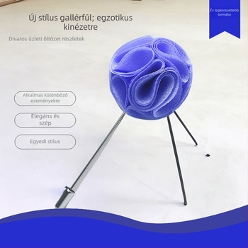 Kitűző — szövetből készült virág alakú, kézzel készített, uniszex dizájn, eredeti dizájn, YINMENG márka