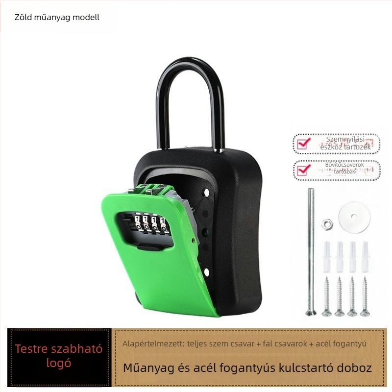 Jelszavas kulcstartó, falra szerelhető, modell KX803, ABS műanyag, záró rúd vastagsága 8 mm