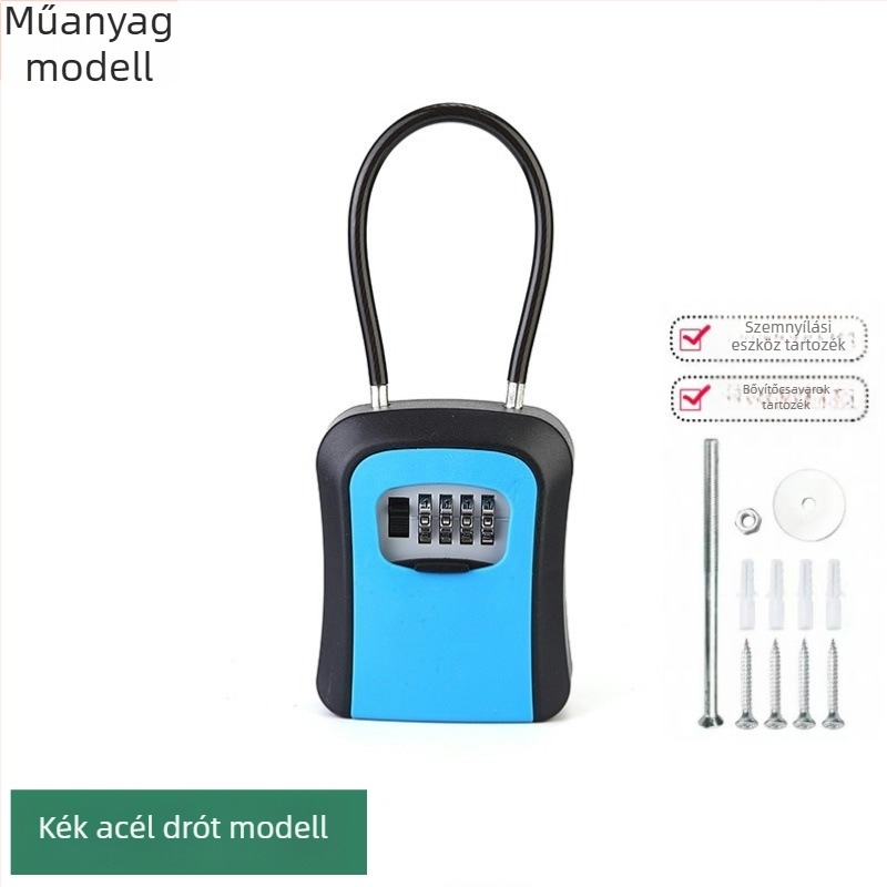 Jelszavas kulcstartó, falra szerelhető, modell KX803, ABS műanyag, záró rúd vastagsága 8 mm