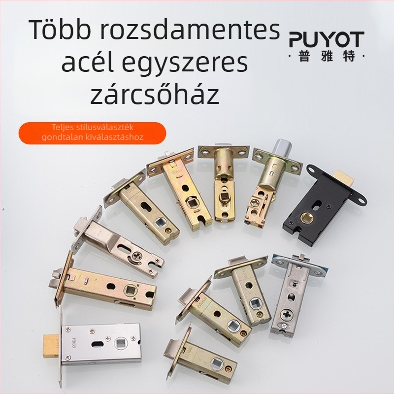 Ajtózár test – hárompólusú, cink ötvözet, modern minimál stílus