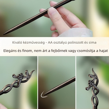 Hajtű fa gravírozott kínai stílusú szilvavirág motívummal (Anyag: Fa; Stílus: Kínai; Feldolgozás: Gravírozás; Forma: Virágok)