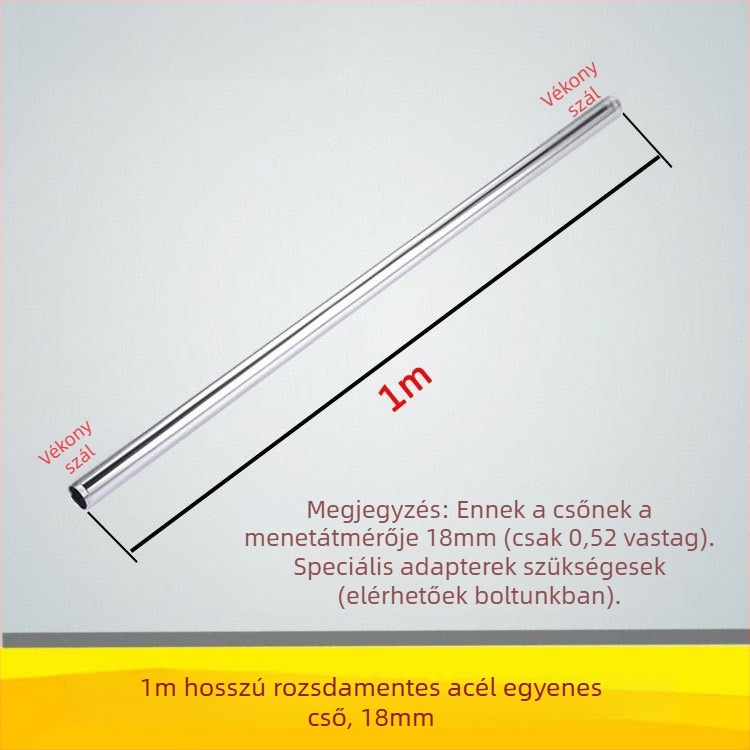 Qt132 Egyenescső zuhanytartó, réz/rozsdamentes acél kivitel, rejtett menetes szerelés, 0–95°C működési hőmérséklet, 1 MPa névleges nyomás