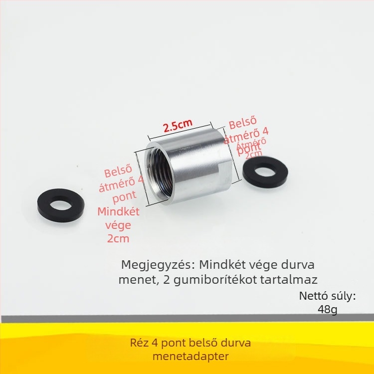 Qt132 Egyenescső zuhanytartó, réz/rozsdamentes acél kivitel, rejtett menetes szerelés, 0–95°C működési hőmérséklet, 1 MPa névleges nyomás