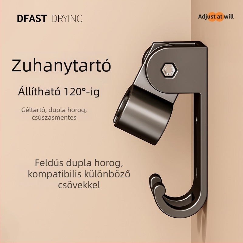 Fali zuhanytartó, űr-alumínium, forgatható, modell 1515