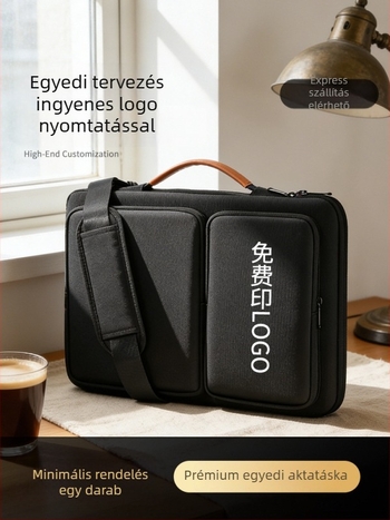 Üzleti stílusú laptop tok, Oxford szövet, bélés vászon, vízálló, kopás- és ütésálló