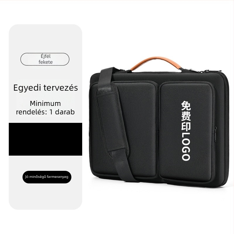 Üzleti stílusú laptop tok, Oxford szövet, bélés vászon, vízálló, kopás- és ütésálló