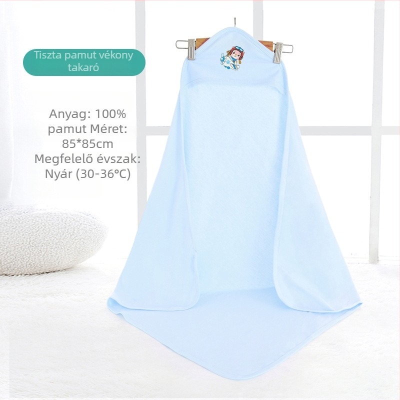 Pamutból készült újszülött takaró karikatúra mintával | Minden évszakra megfelelő | DoDojami