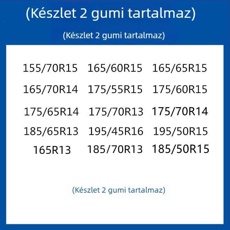 Gumi csúszásgátló kerékcsík autókhoz, SUV-khez és kisbuszokhoz — univerzális, körülbelül 4 kg, telepítés támogatott, illeszkedik 205/55R16, 235/55R18, 225/65R17 méretekhez