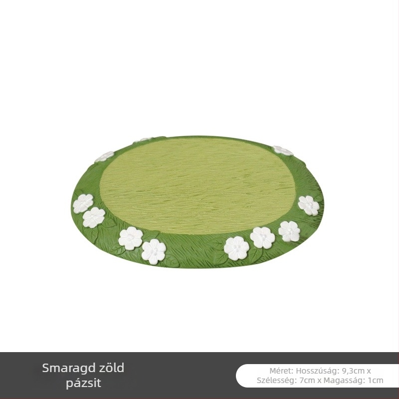 Oval park mini jelenet gyantából — Brahma, gyanta dísz, pastoral stílus, karton csomagolás