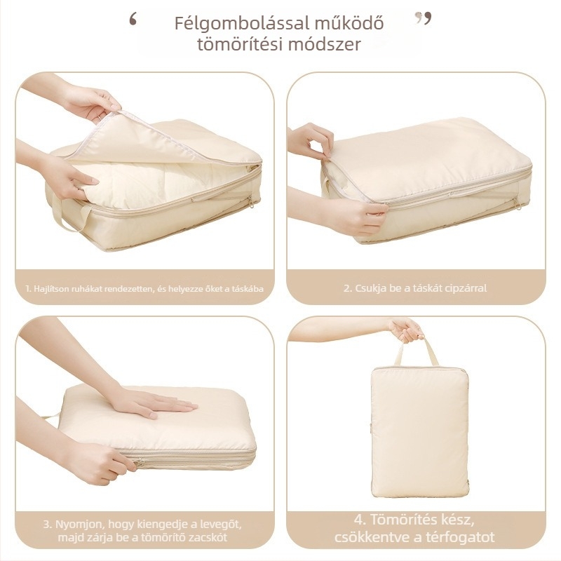 Utazási tároló táska készlet: összehúzható, többfunkciós, twill anyag, szabadidős utazásokhoz, 4 vagy 7 darab