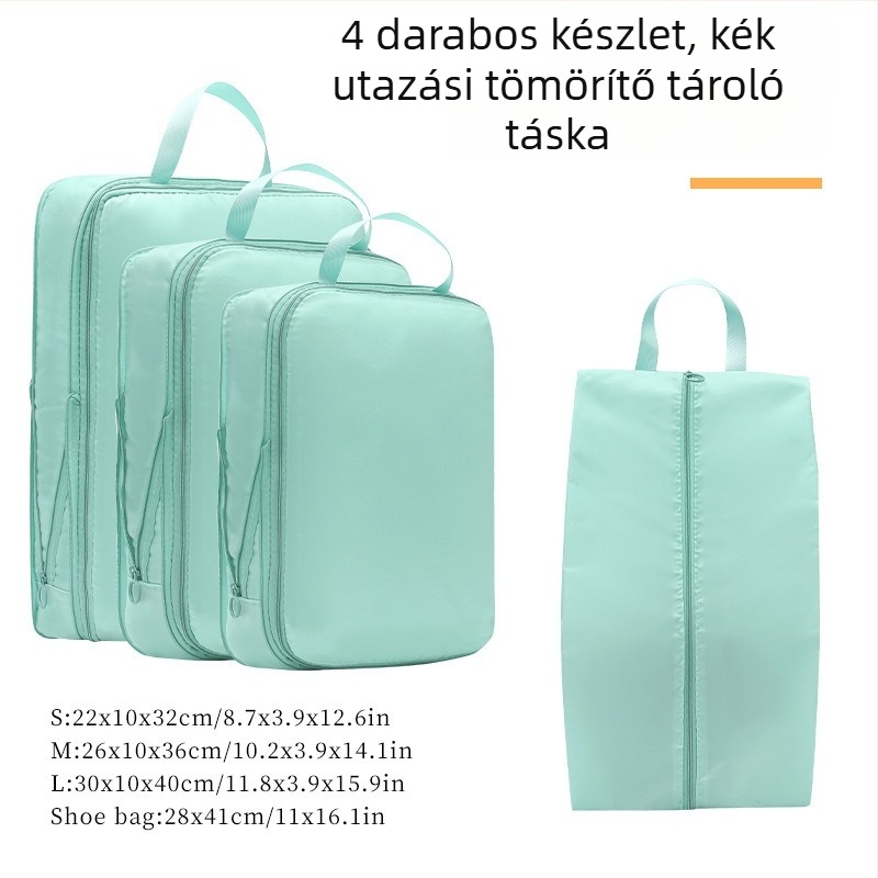 Utazási tároló táska készlet: összehúzható, többfunkciós, twill anyag, szabadidős utazásokhoz, 4 vagy 7 darab