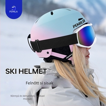 Felnőtt uniszex sí sisak, ABS+EPS héj, kerékpáros sisak