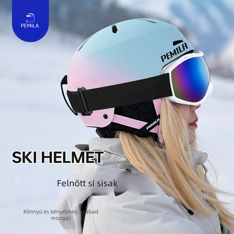 Felnőtt uniszex sí sisak, ABS+EPS héj, kerékpáros sisak