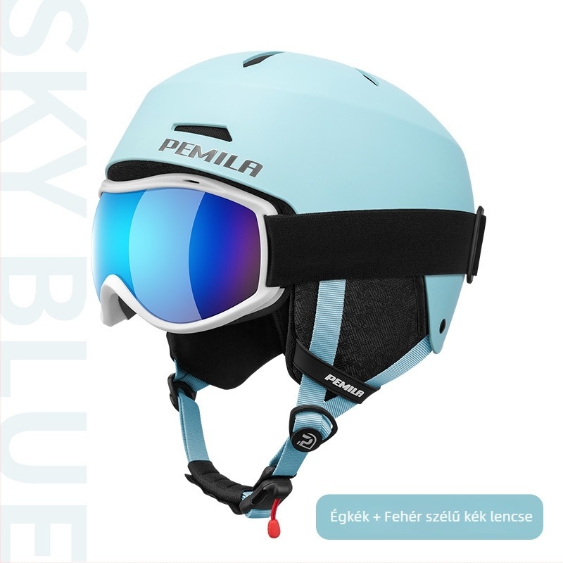 Felnőtt uniszex sí sisak, ABS+EPS héj, kerékpáros sisak