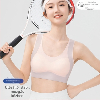 12–15 éves lányoknak sportmelltartó, ujjatlan mellény-stílus, teljes kosár, légáteresztő nylon bélés, kényelmes és nedvességelvezető