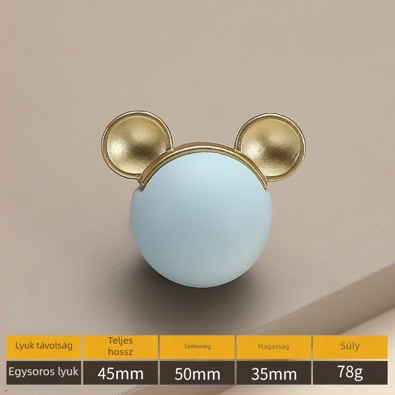 Model 2991 — Modern, minimalist cartoon egylyukú kerámiás bútorfogantyú ruhásszekrényekhez és fiókokhoz